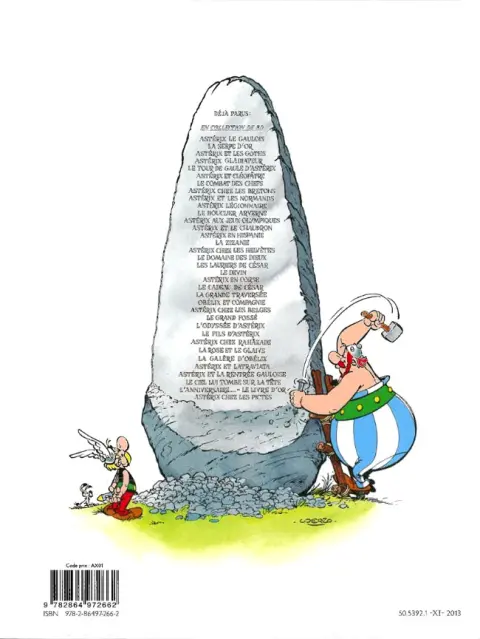Verso de l'album Astérix Tome 35 Astérix chez les Pictes