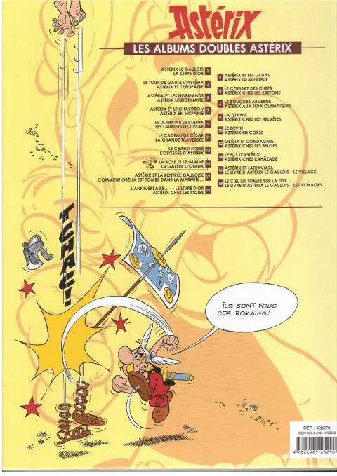 Verso de l'album Astérix Tomes 29 et 30 La rose et le glaive / La galère d'Obelix
