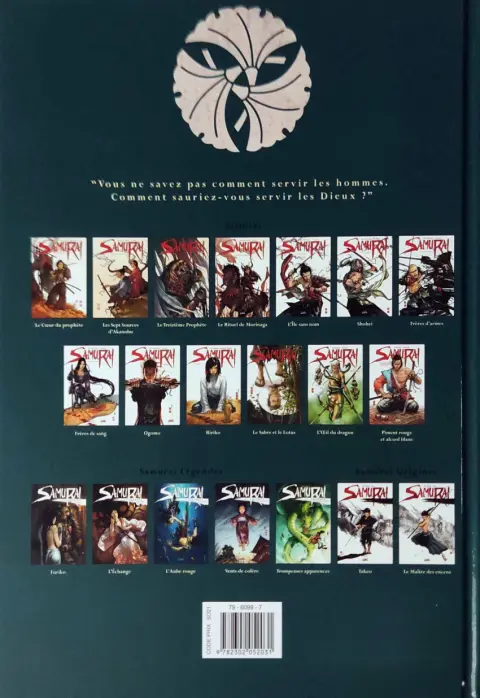 Verso de l'album Samurai Légendes Tome 4 Vents de colère