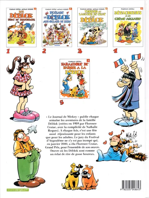 Verso de l'album Les Déblok éditions Dargaud Tome 6 Déblokeries à la crème anglaise