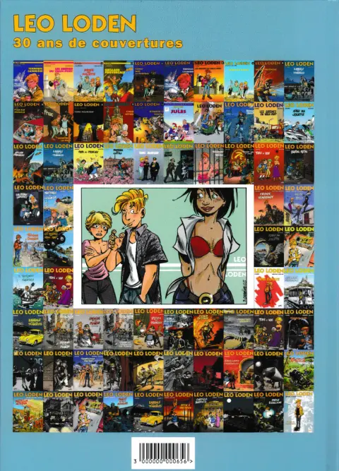 Verso de l'album Léo Loden 30 ans de couvertures