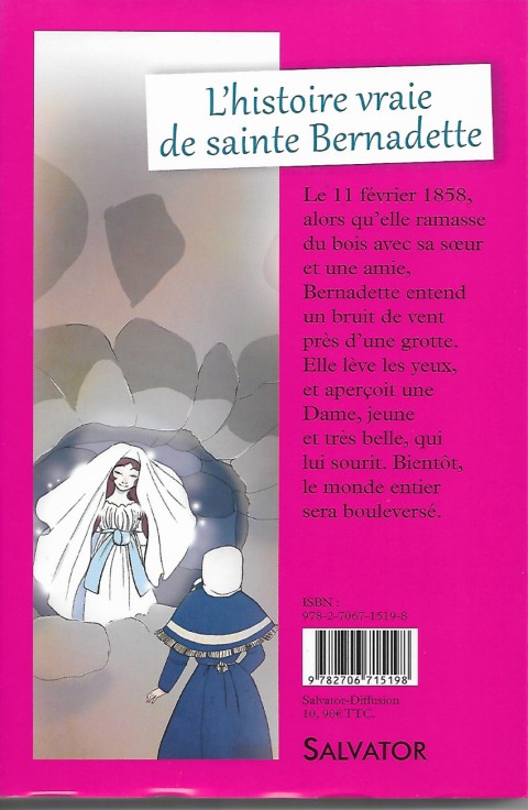 Verso de l'album La bergère de Lourdes