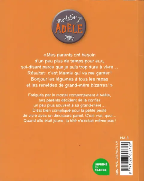 Verso de l'album Mortelle Adèle Tome 16 Jurassic Mamie