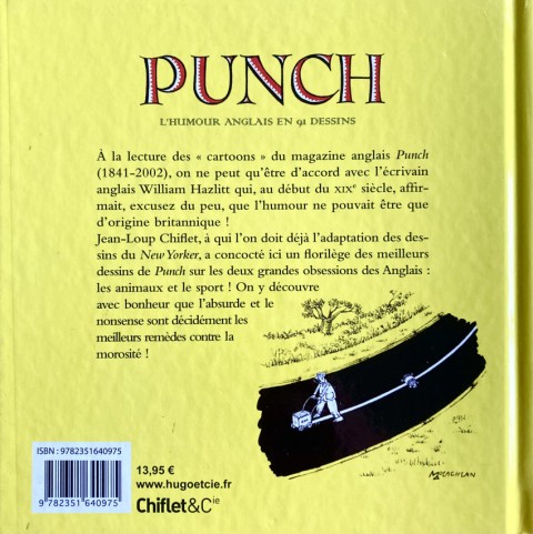 Verso de l'album Punch L'humour anglais en 91 dessins