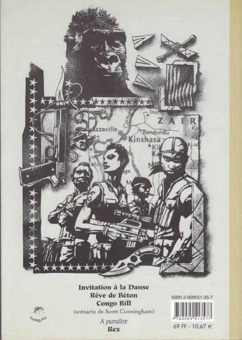 Verso de l'album Congo Bill