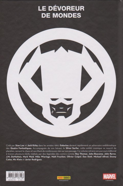Verso de l'album Je suis Galactus