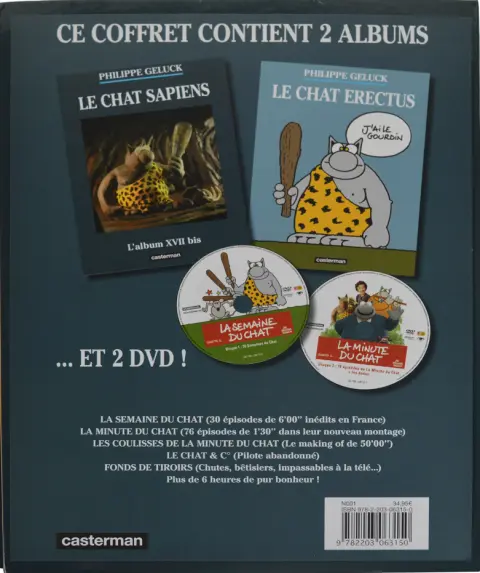 Verso de l'album Le Chat Tome 17 Le Chat Erectus - Édition hors paire