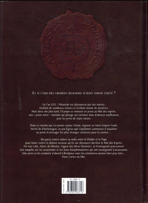 Verso de l'album Démon Tome 2 Le Sanctuaire du démon