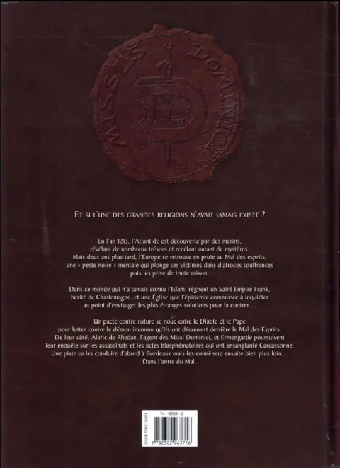 Verso de l'album Démon Tome 2 Le Sanctuaire du démon