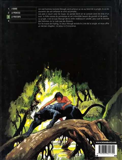 Verso de l'album Le Dernier livre de la jungle Tome 3 Le printemps