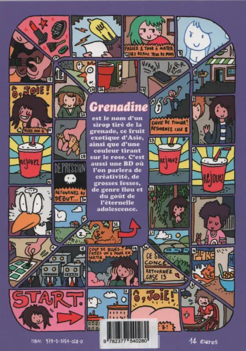Verso de l'album Grenadine