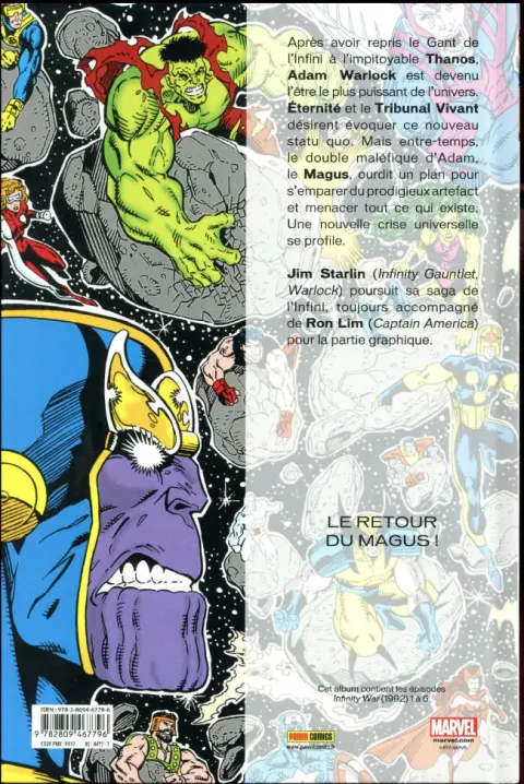 Verso de l'album Infinity War