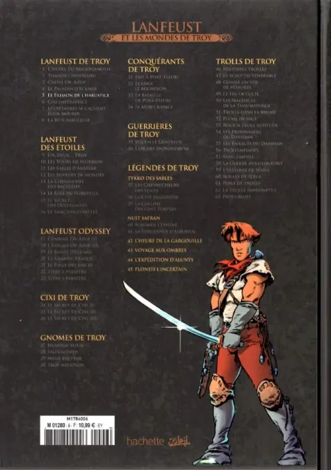 Verso de l'album Lanfeust et les mondes de Troy Tome 5 Lanfeust de Troy - Le frisson de l'Haruspice