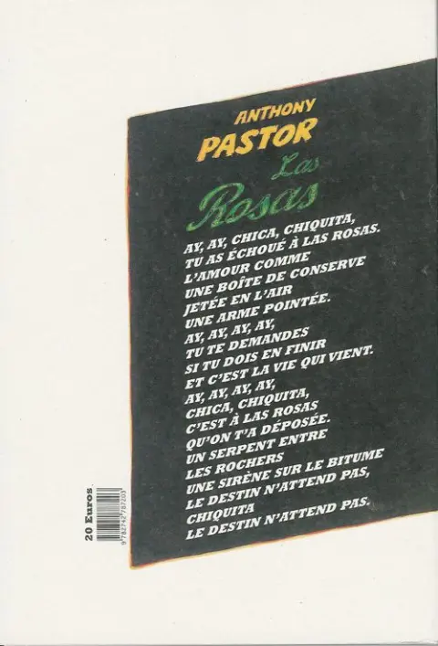 Verso de l'album Las Rosas