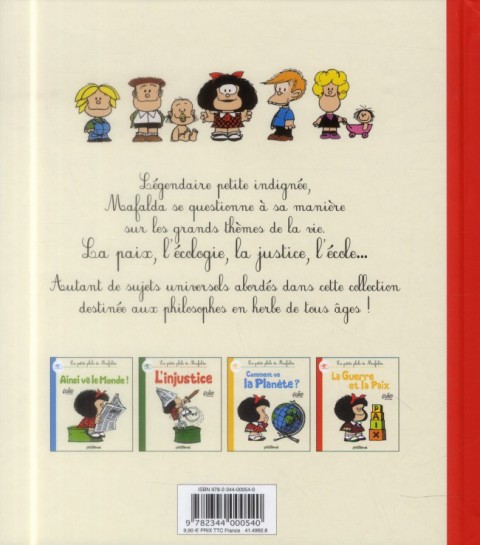 Verso de l'album Mafalda La petite philo de Mafalda La guerre et la paix