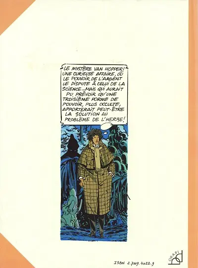 Verso de l'album Nicéphore Vaucanson Tome 3 Le Mystère Van Hopper