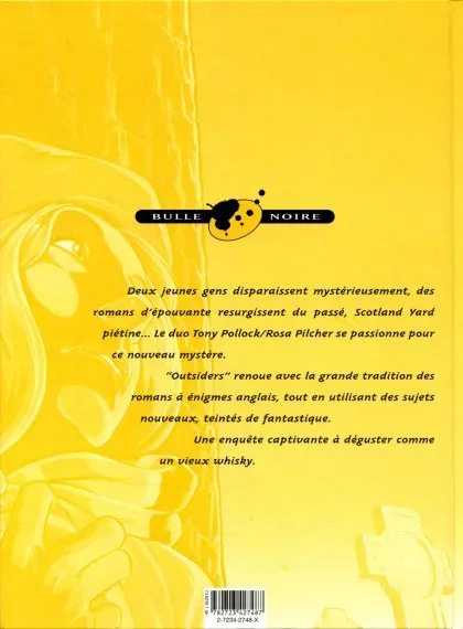 Verso de l'album Outsiders Tome 2 Créatures de cauchemar