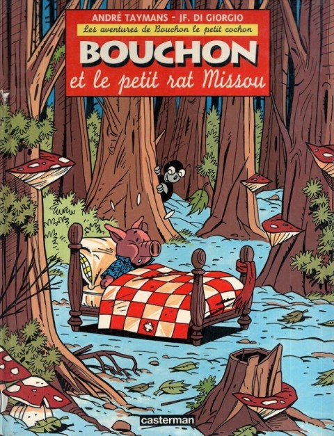 Couverture de l'album Les aventures de Bouchon le petit cochon Tome 1 Bouchon et le petit rat Missou