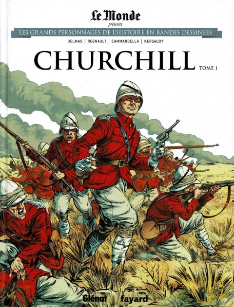 Couverture de l'album Les grands personnages de l'Histoire en bandes dessinées Tome 13 Churchill - Tome 1