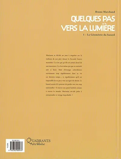 Verso de l'album Quelques pas vers la lumière Tome 1 La Géométrie du hasard