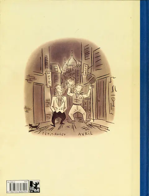 Verso de l'album Soirs de Paris