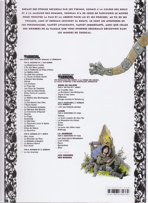 Verso de l'album Les mondes de Thorgal - La Jeunesse de Thorgal Tome 5 Slive