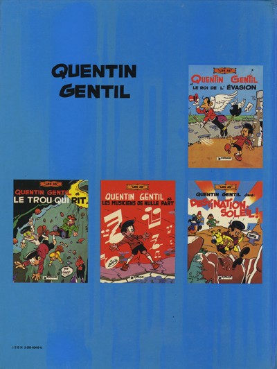 Verso de l'album Les As Tome 4 Quentin Gentil dans Destination soleil !