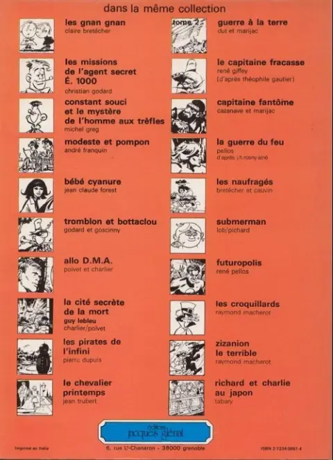 Verso de l'album Une ténébreuse affaire
