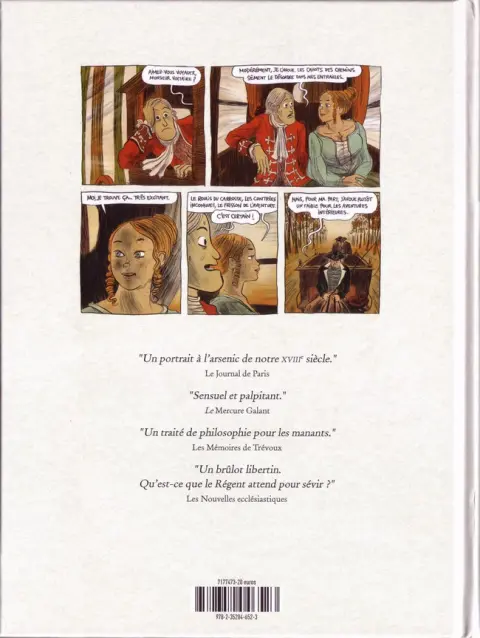 Verso de l'album Voltaire amoureux Tome 1