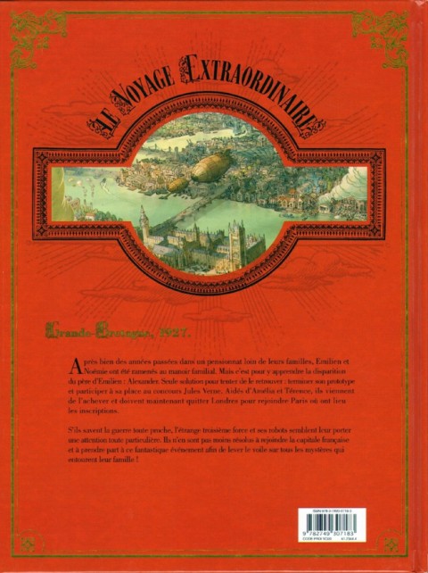Verso de l'album Le Voyage Extraordinaire Tome 2 Le Trophée Jules Verne 2/3