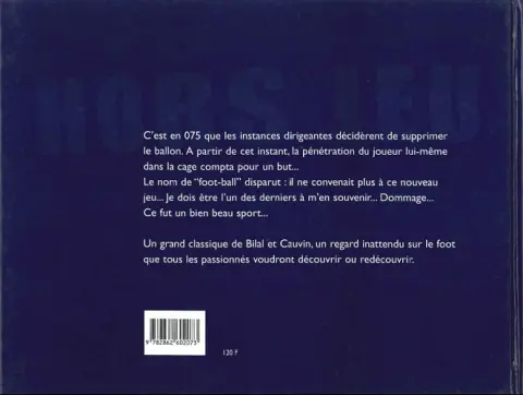 Verso de l'album Hors jeu