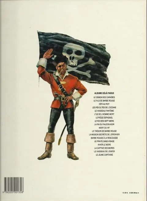 Verso de l'album Barbe-Rouge Tome 4 Défi au Roy