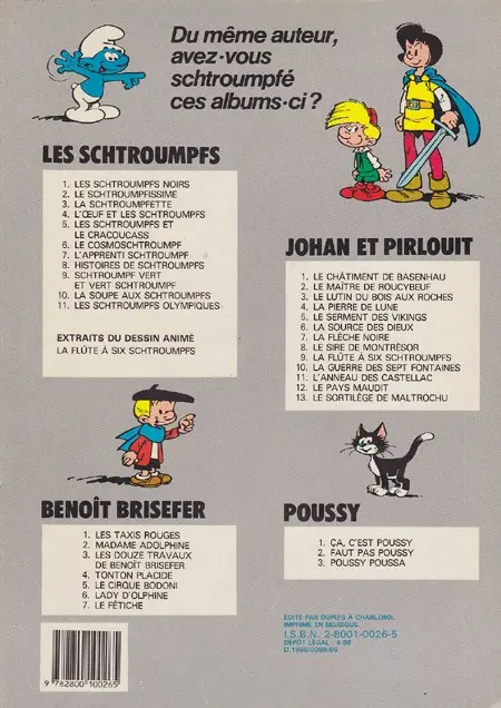 Verso de l'album Benoît Brisefer Tome 2 Madame Adolphine