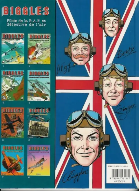 Verso de l'album Biggles raconte Tome 1 La Bataille d'Angleterre