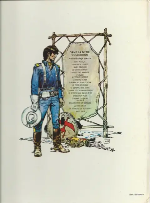 Verso de l'album Blueberry Tome 7 Le cheval de fer
