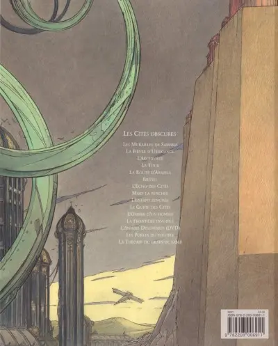 Verso de l'album Les Cités obscures Tome 1 Les murailles de Samaris
