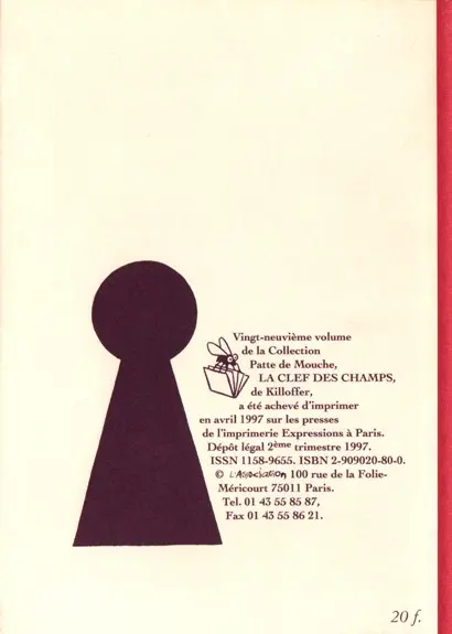 Verso de l'album La Clef des champs