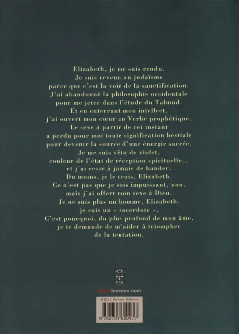 Verso de l'album Le Cœur couronné La Folle du Sacré-Cœur