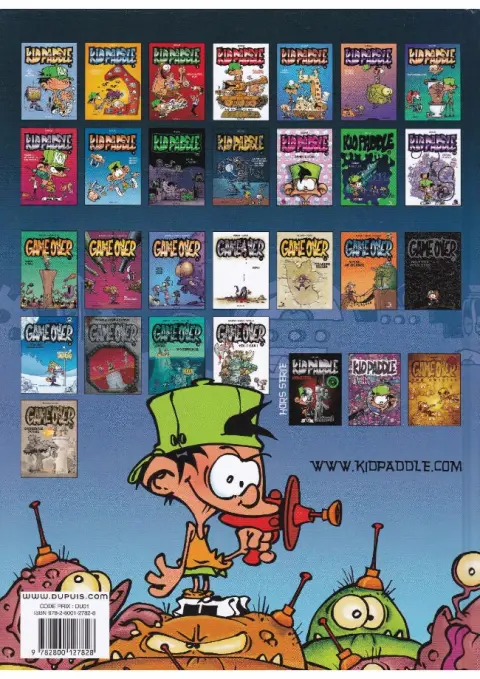 Verso de l'album Kid Paddle Tome 5 Alien chantilly