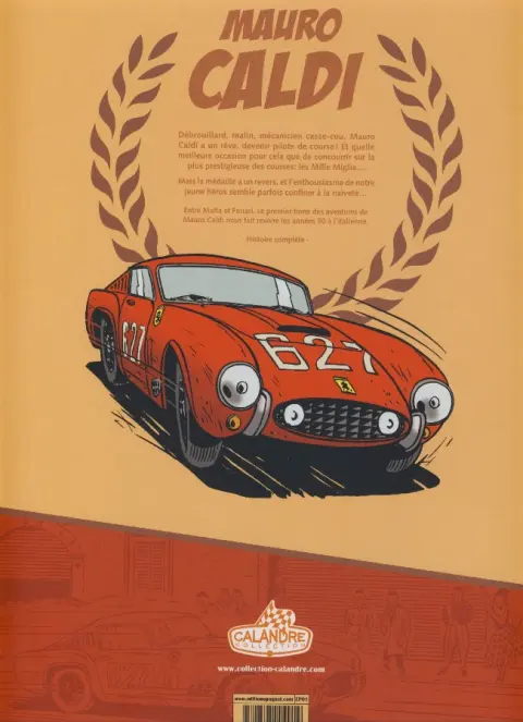Verso de l'album Mauro Caldi Tome 1 Mille Miglia
