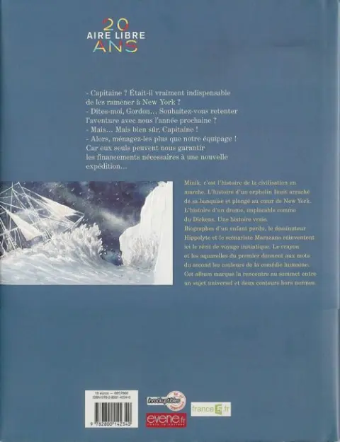 Verso de l'album Minik