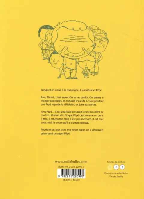 Verso de l'album La Petite famille Tome 1 Pépé