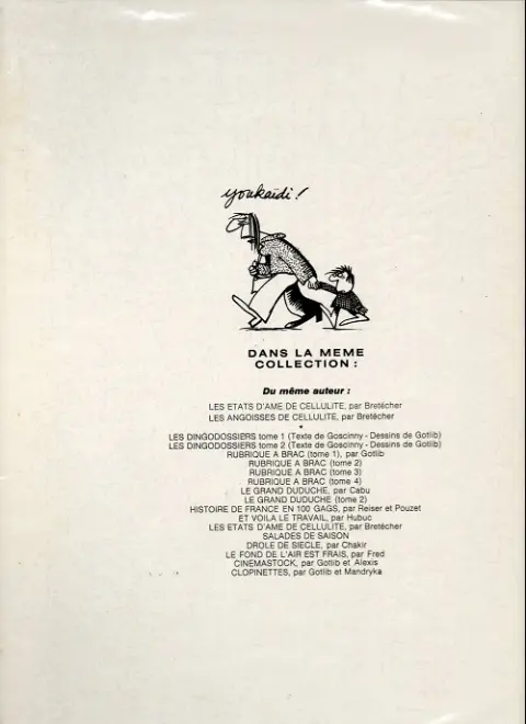 Verso de l'album Salades de saison