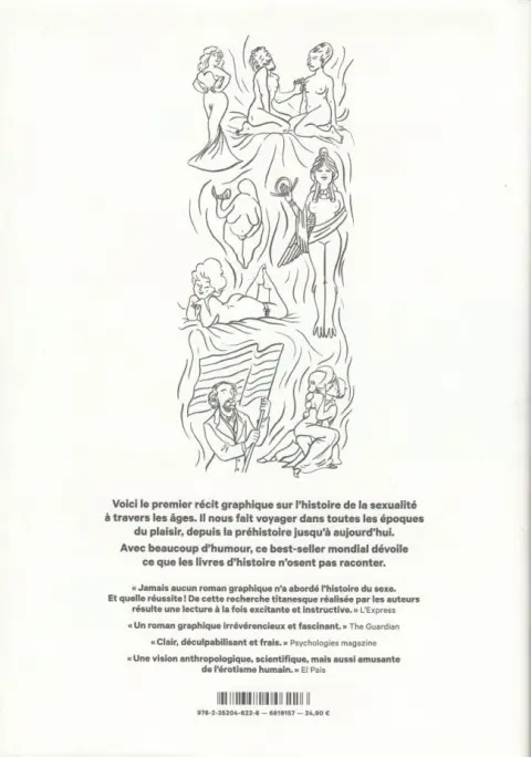 Verso de l'album Sex story / Une histoire du sexe Livre I Une histoire du sexe