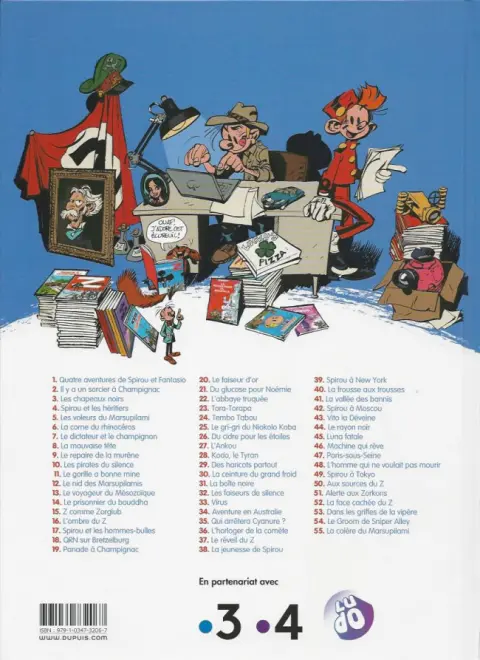 Verso de l'album Spirou et Fantasio Tome 5 Les voleurs du Marsupilami