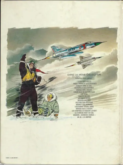 Verso de l'album Tanguy et Laverdure Tome 4 Escadrille des cigognes