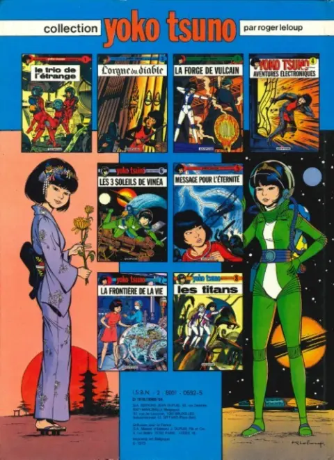 Verso de l'album Yoko Tsuno Tome 8 Les titans