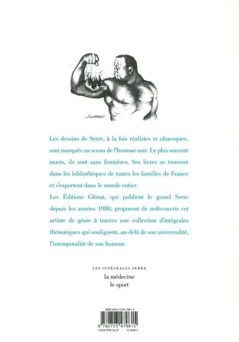 Verso de l'album Serre - Les intégrales Le sport