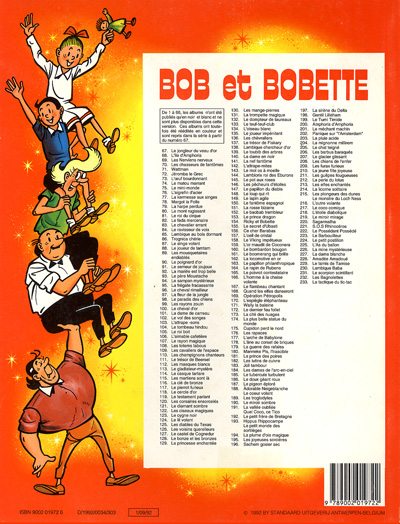 Verso de l'album Bob et Bobette Tome 233 La tactique du tic-tac