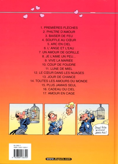 Verso de l'album Cupidon Tome 17 Amour en cage